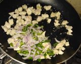 A picture of step 3 of Bihari Parcels with cheesy blast.
