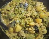 A picture of step 9 of Flat bean and eggplant in mustard sauce/Sim beguner sorse bata die chochori.