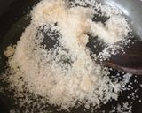 A picture of step 3 of Caramelized nuts chikki.