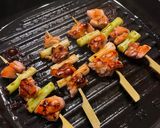 A picture of step 8 of ねぎま焼き鳥 (Negima Yakitori - Japanese Grilled Chicken Skewers).