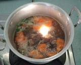 Sup daging kombinasi langkah memasak 4 foto