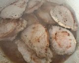 A picture of step 5 of Pepper Pork Loin Medallions on a Bed of Mashed Potatoes.