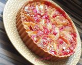 Une image de l'étape 5 de Tarte poires et pralines roses.