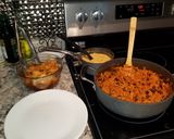 A picture of step 9 of Queso Chicken & Orzo.