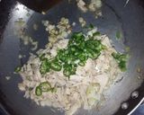 A picture of step 2 of Chicken floral patties.