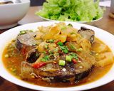 Hình bước làm 4 của món Cá ngừ kho thơm/Bún cá ngừ ĐN