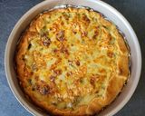 Une image de l'étape 9 de Tarte au légumes et saumon fumé.