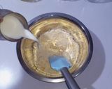 A picture of step 1 of Besan Halwa.