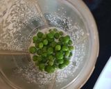 A picture of step 1 of Peas balls Wheat kheer.