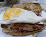 Foto del paso 1 de la receta: Bocadillo de centeno con cabeza de lomo y huevo