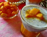 A picture of step 4 of Chia Mango Pudding.
