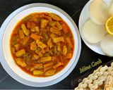 عکس مرحله 4 از دستور خوراک لوبیا سبز با مرغ