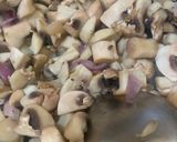 A picture of step 1 of Broccoli Peas Mushroom Dry.