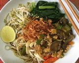 Foto langkah ke 4 dari resep Mie Ayam Jamur Kecap.
