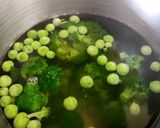 A picture of step 2 of Broccoli Leek Peas Palak Green Pulav.