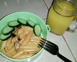 Foto langkah ke 7 dari resep Pasta keju jamur a la kosan 🍝🍄.