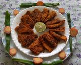 A picture of step 6 of Crispy Yam fritters suranche chaap veg crispy Yam fish fry.