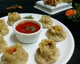 A picture of step 12 of Veg momos.