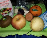 Foto langkah ke 1 dari resep Salad Buah tanpa Yoghurt.