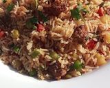A picture of step 6 of Desi Style Vegetable Fried Rice 🍛🍚💛💚❤.