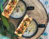 A picture of step 7 of Healthy Millet Soup with Achari Flatbread Crackers – Bajre Ka Raab.