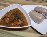 A picture of step 4 of Ogbono soup II.