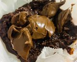 A picture of step 3 of Nutella brownie in microwave 1 minute.