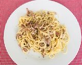 Foto del paso 6 de la receta Espaguetis al roquefort con bacon