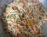 A picture of step 3 of Chinese noodles.