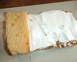 Foto del paso 4 de la receta Postre chajá de Paysandú, bizcocho  con merengues, dulce de leche y melocotones