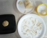 A picture of step 6 of Rasgulla stuffed semolina balls.