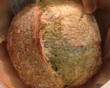 Foto langkah ke 24 dari resep Flaxseeds Pandan Swirl Sourdough Bread.