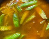 A picture of step 6 of Ridge gourd curry with Lentil Dumplings.