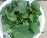 Hình bước làm 1 của món Canh rau mồng tơi chay