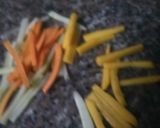 A picture of step 5 of Egg plant mango salad.