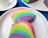Foto langkah ke 6 dari resep (2.14) Rainbow Bread Pudding.