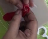 A picture of step 3 of Two-style fondant rose.