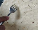 A picture of step 3 of The not so guilty pizza (whole wheat based).