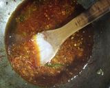 A picture of step 11 of Veg. Manchurian.