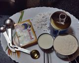 A picture of step 3 of Mava cake 🍰🍰.