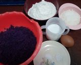 Foto langkah ke 2 dari resep Kue Moho ubi ungu.