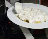 Foto del paso 7 de la receta: Tortelinis de ricota y espinacas con salsa Alfredo