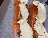 Une image de l'étape 5 de Pavé de saumon mozzarelle à l’italienne.
