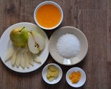 Hình bước làm 1 của món Lê nấu đường phèn