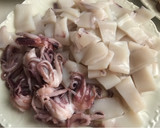 Foto del paso 5 de la receta: Paella de marisco en sartén, con caldo dashi, (Japón), paso a paso