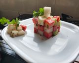 A picture of step 5 of Rubic square salad.