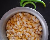 A picture of step 1 of Corn pakoda.