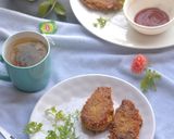 A picture of step 4 of Chicken cutlets from leftover chicken curry.