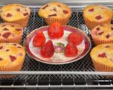 A picture of step 12 of Eggless Strawberry Muffins With Strawberry Buttercream Frosting.