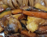 Foto del paso 9 de la receta: Udon con verduras, tortilla y secreto adobado